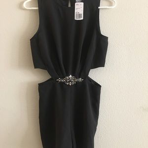 Forever 21 Black Cutout Romper